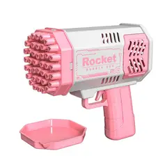 VATYERTY - Pistola De Burbujas Rosa Con 40 Agujeros Rosa