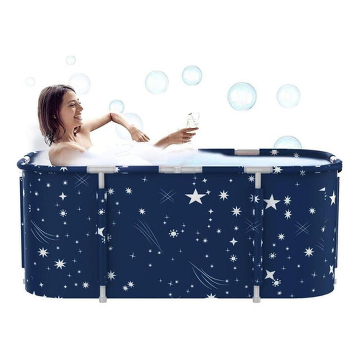 NORPLAT - Bañera Plegable Portátil Adultos Y Niños 120×55cm - Norplat