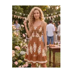 LIKE SHOP - Vestido Corto Primavera Verano Mujer. Escote Corazón 3382