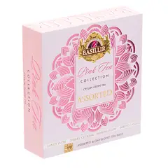 BASILUR - Te Verde Assorted Pink Tea 40 bolsas