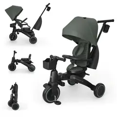 KINDERKRAFT - Triciclo Multifuncional JAZZ3 6 en 1 Verde