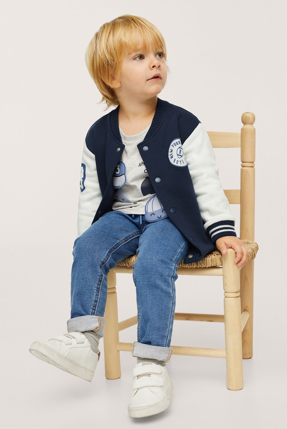 MANGO KIDS - Mango Kids Jeans Cintura Elástica Cordón Niño