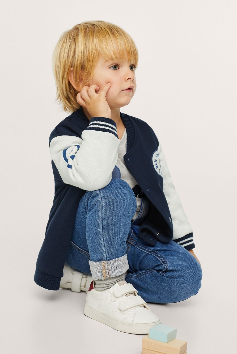 MANGO KIDS - Mango Kids Jeans Cintura Elástica Cordón Niño