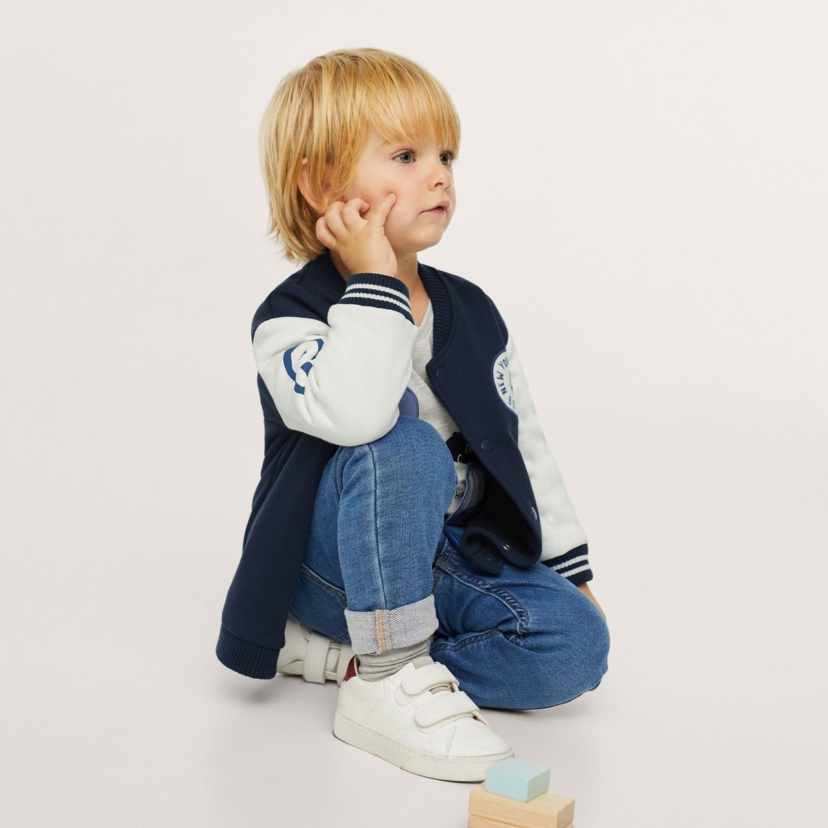 MANGO KIDS - Mango Kids Jeans Cintura Elástica Cordón Niño