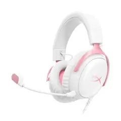 HYPERX - Audífonos Gamer Cloud III Cableados Blanco/Rosa