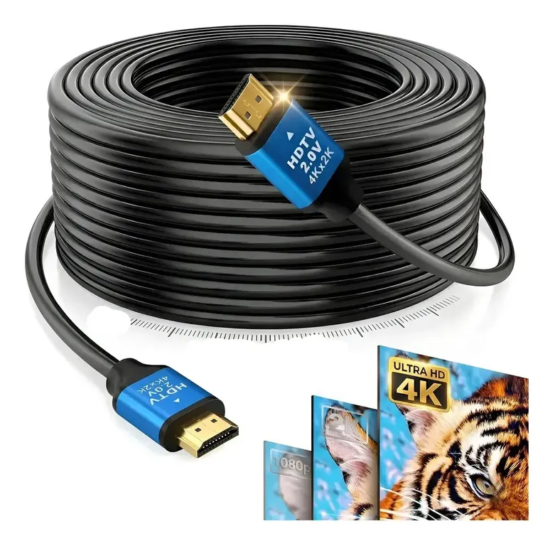 IRM Cable HDMI 15 Metros 4K 60Hz Ultra HD Blindado Reforzado Smart TV Consolas Proyector FIGO STORE