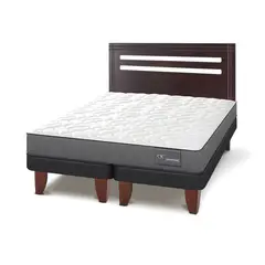 CIC - Cama Europea Anatomic 2 Plazas Base Dividida + Respaldo New Munich