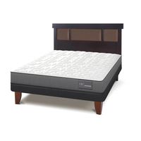 Cama Europea Anatomic 2 Plazas Base Normal Respaldo New Dub