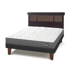 CIC - Cama Europea Anatomic 2 Plazas Base Normal Respaldo New Dub