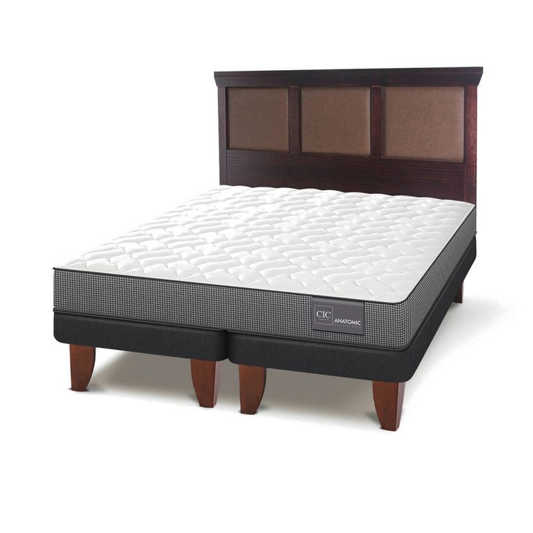 CIC Cama Europea Anatomic King + Respaldo New Torino
