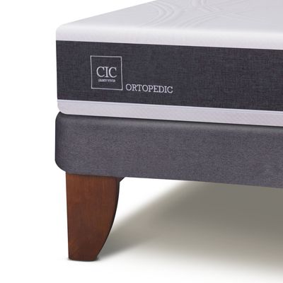 Imagen 2 del producto Cama Europea Ortopedic 2 Plazas Base Dividida + Respaldo Torino