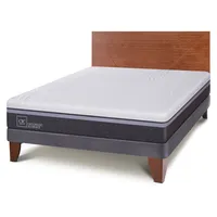 Cama Europea Ortopedic Advance 2 Plazas Base Normal Respaldo + New Villarrica