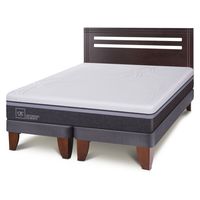 Cama Europea Ortopedic Advance 2 Plazas Base Dividida + Respaldo New Munich