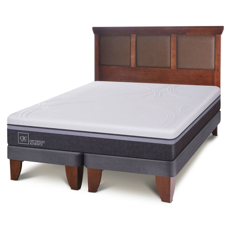 CIC Cama Europea Ort Adv 2 Plazas Base Dividida Respaldo New Tor