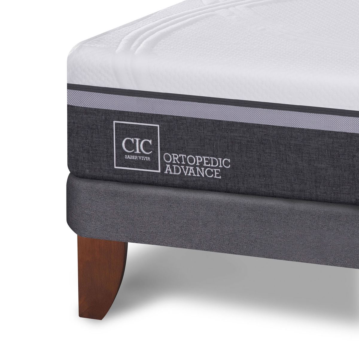 CIC - Cama Europea Ortopedic Advance 1.5 Plazas + Velador Niger Cic