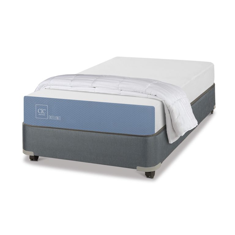 CIC Cama Americana Excellence 1.5 Plazas x 1.90 mt + 1 Plumón