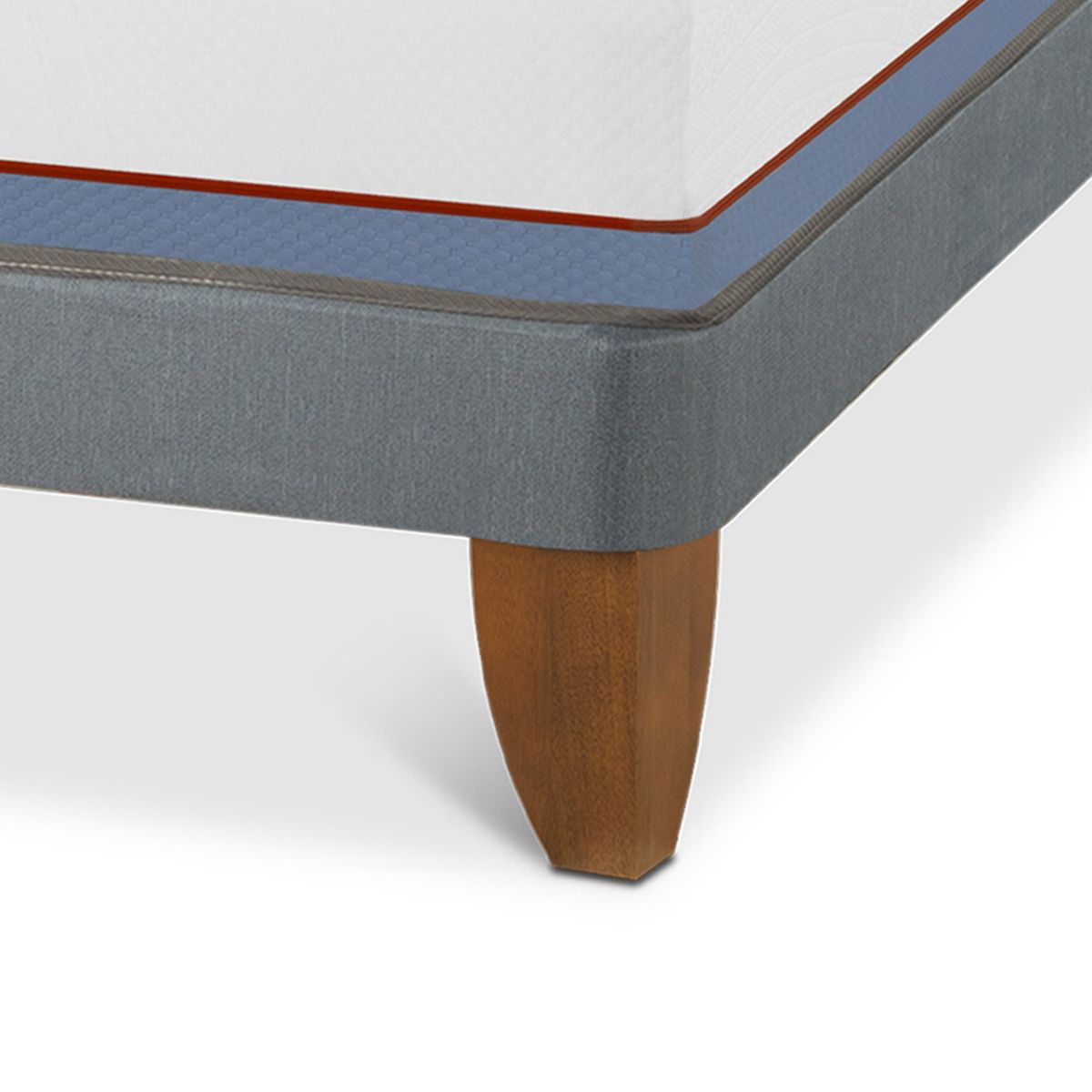 CIC - Cama Europea Excellence 1 Plaza x 1.90 mt  + Respaldo + 1 velador CIC