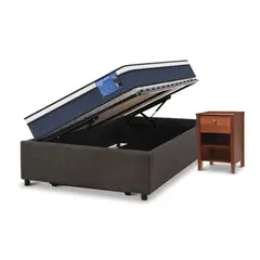 CIC - Cama Funcional Space Box Excell Plus 1.5 Plazas Tor + Velador