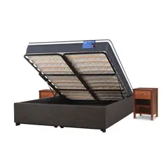 CIC - Cama SpaCama Europea Box ExCama Europeal Plus 2 Plazas + Velador New Torino