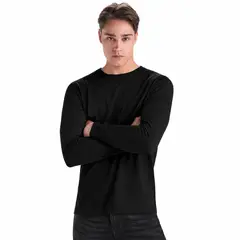 ROLY - Polera Manga Larga Cuello Polo 100% Algodón Para Hombre