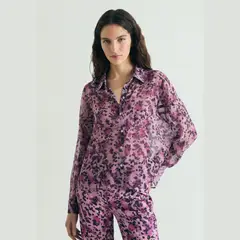 SCALPERS - BLUSA FLUIDA ANIMAL PRINT