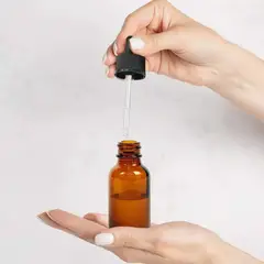 GENERICO - Kit de 25 Frascos De Vidrio Con Gotero capacidad de 30ml Ambar