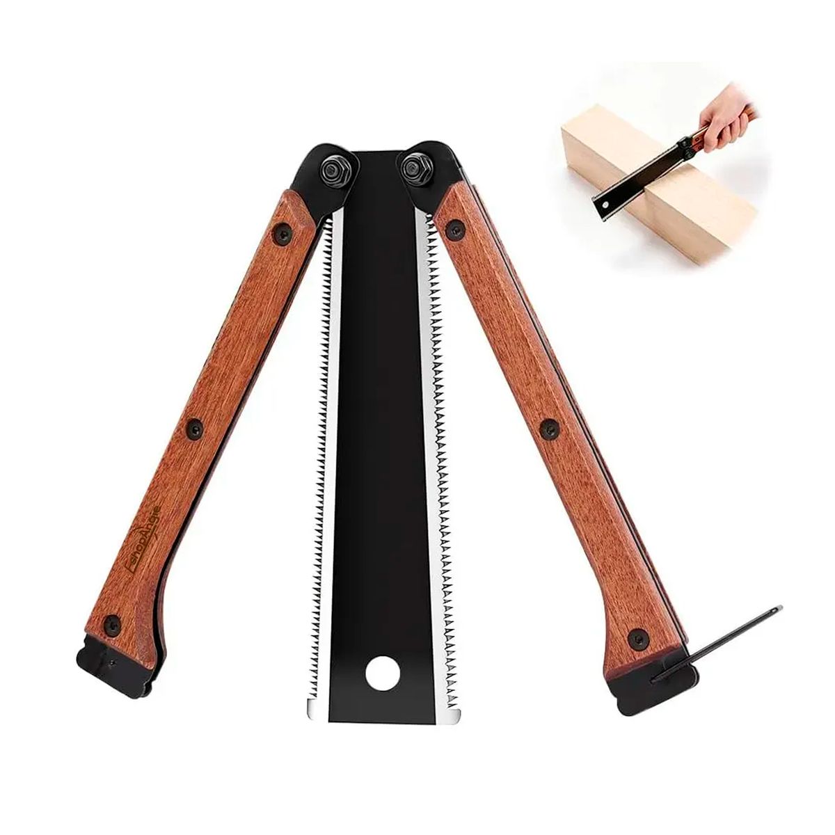 ESHOPANGIE - Serrucho Sierra Japones Plegable Doble Filo Tipo Mariposa