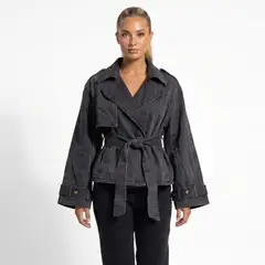 D'JOE - Chaqueta Blazer Denim Mujer Oversize Rashel