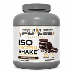 PULSE - PROTEINA ISO SHAKE 2KG 66 SERVICIOS COOKIES AND CREAM - NUTRITION