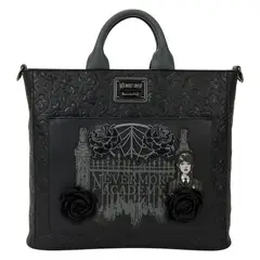 LOUNGEFLY - Bolso Mujer Wednesday Black Roses Tote