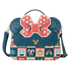 LOUNGEFLY - Bolso Mujer Minnie Mouse Holiday Crossbody