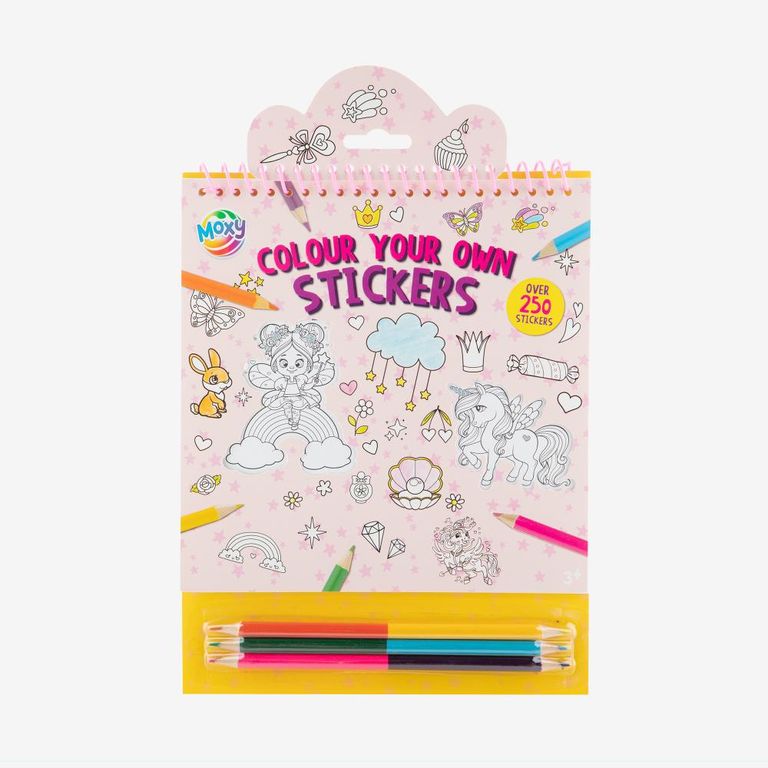 Colorea tus Propios Stickers Rosado