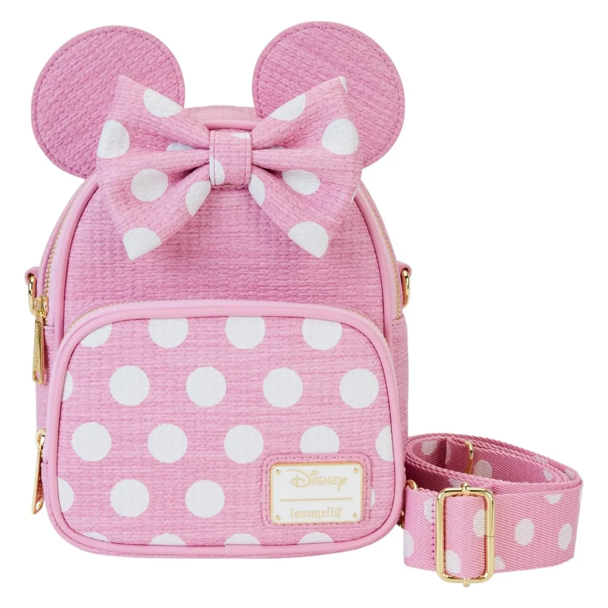 LOUNGEFLY - Mochila Loungefly Mujer Minnie Mouse Woven Pink Bow