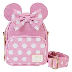 LOUNGEFLY - Mochila Mujer Minnie Mouse Woven Pink Bow