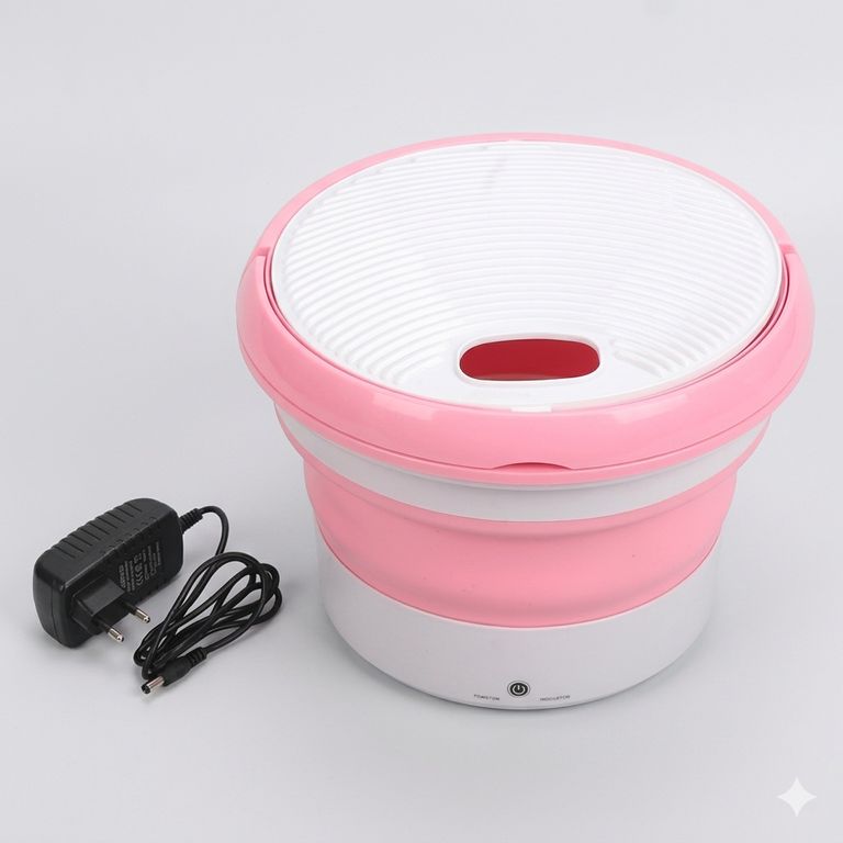 GENERICO Mini Lavadora Portátil y Plegable 5 Litros