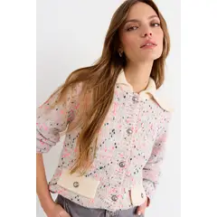 IO - Chaleco Liso Mujer Crudo