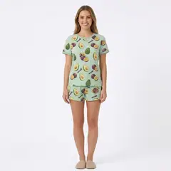 OMAS - Pijama Corto Bambú Paltas Mujer