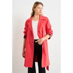 ASH - Trench Liso Mujer Coral