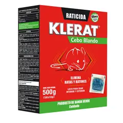 KLERAT - Raticida Cebo Blando 500gr
