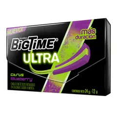 BIGTIME - Chicle Big Time Ultra Citrus Blueberry Doble Capa 12x26 4g