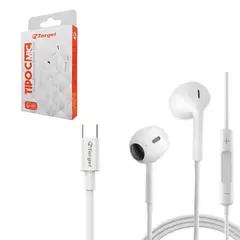 TARGET - Audífonos In Ear Internos Manos Libre - Con Cable Conector Tipo C - Modelo TTEMTIPOCWH