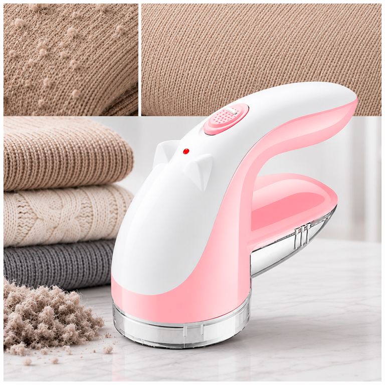 IRM Aspirador Saca Pelusas Portátil Recargable Quita pelusas Con Cargador USB Color Rosa