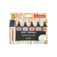 STABILO - Set de 6 Destacadores Boss Original Nature Colors