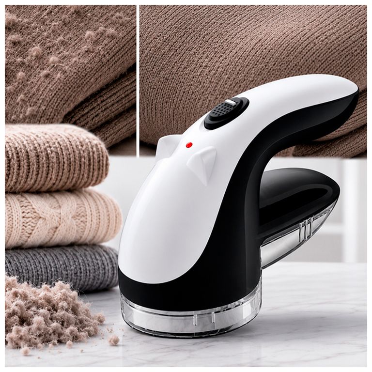 IRM Aspirador Saca Pelusas Portátil Recargable Quita pelusas Con Cargador USB Color Negro