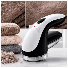 IRM - Aspirador Saca Pelusas Portátil Recargable Quita pelusas Con Cargador USB Color Negro