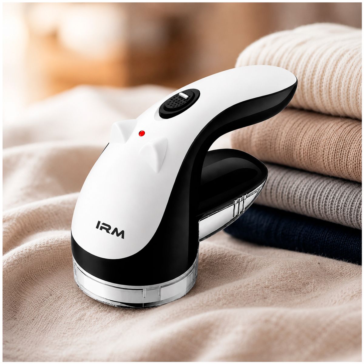 IRM - Aspirador Saca Pelusas Portátil Recargable Quita pelusas Con Cargador USB Color Negro