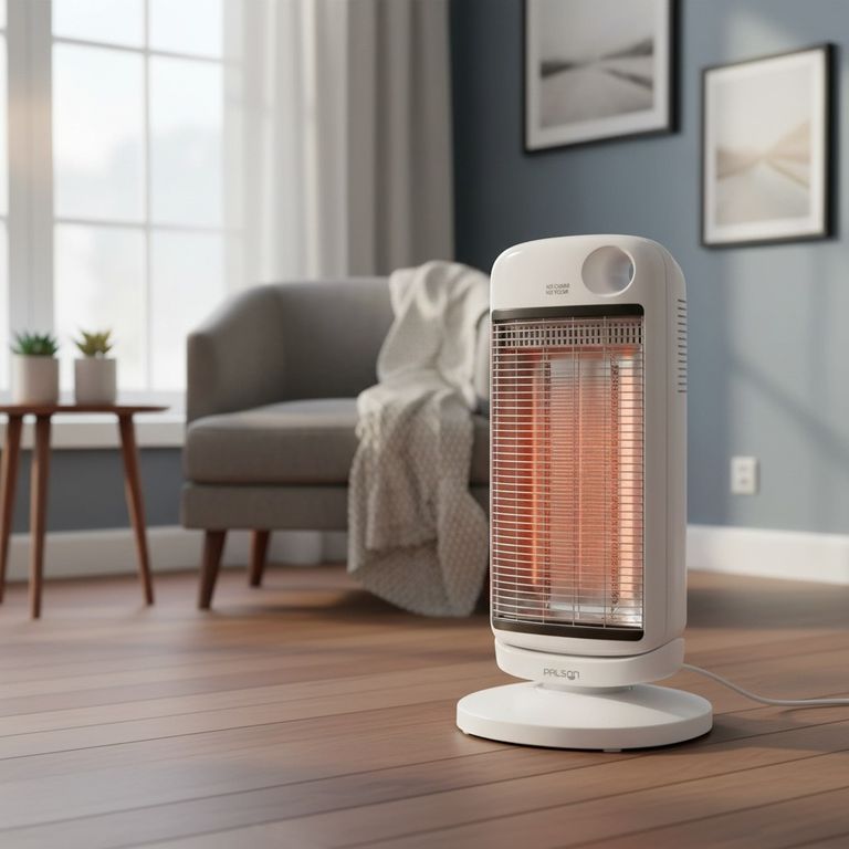 PALSON Estufa Fibra de carbono Oscilante 900W Blanco
