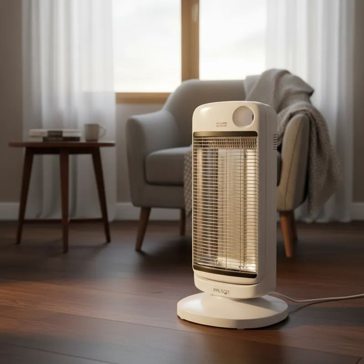 PALSON - Estufa Fibra de carbono Oscilante Palson 900W Blanco