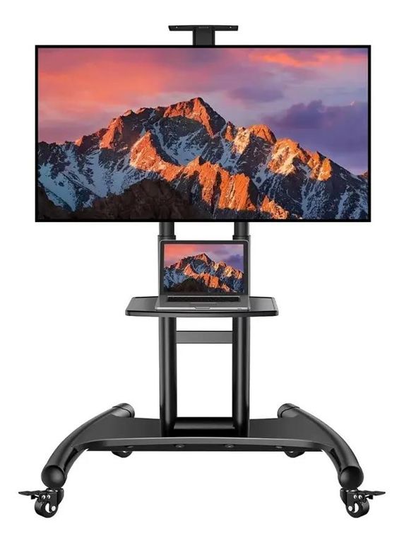 GENERICO Soporte TV pedestal móvil para pantallas de 32 a 75"