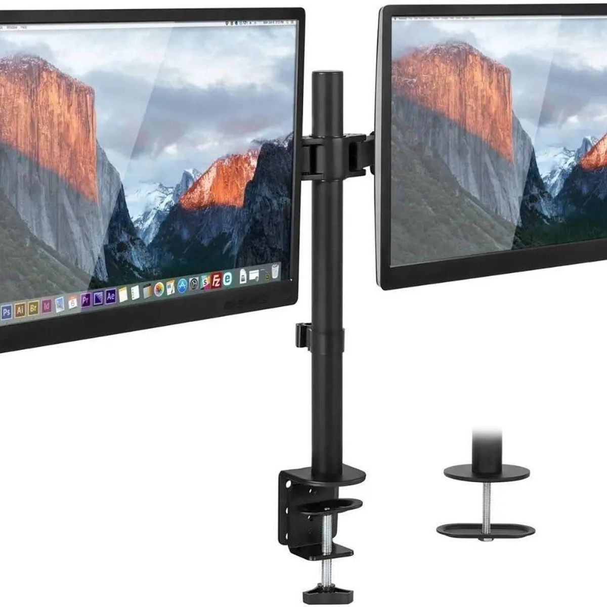 GENERICO - Soporte Doble para Monitores y TV LED LCD de Escritorio